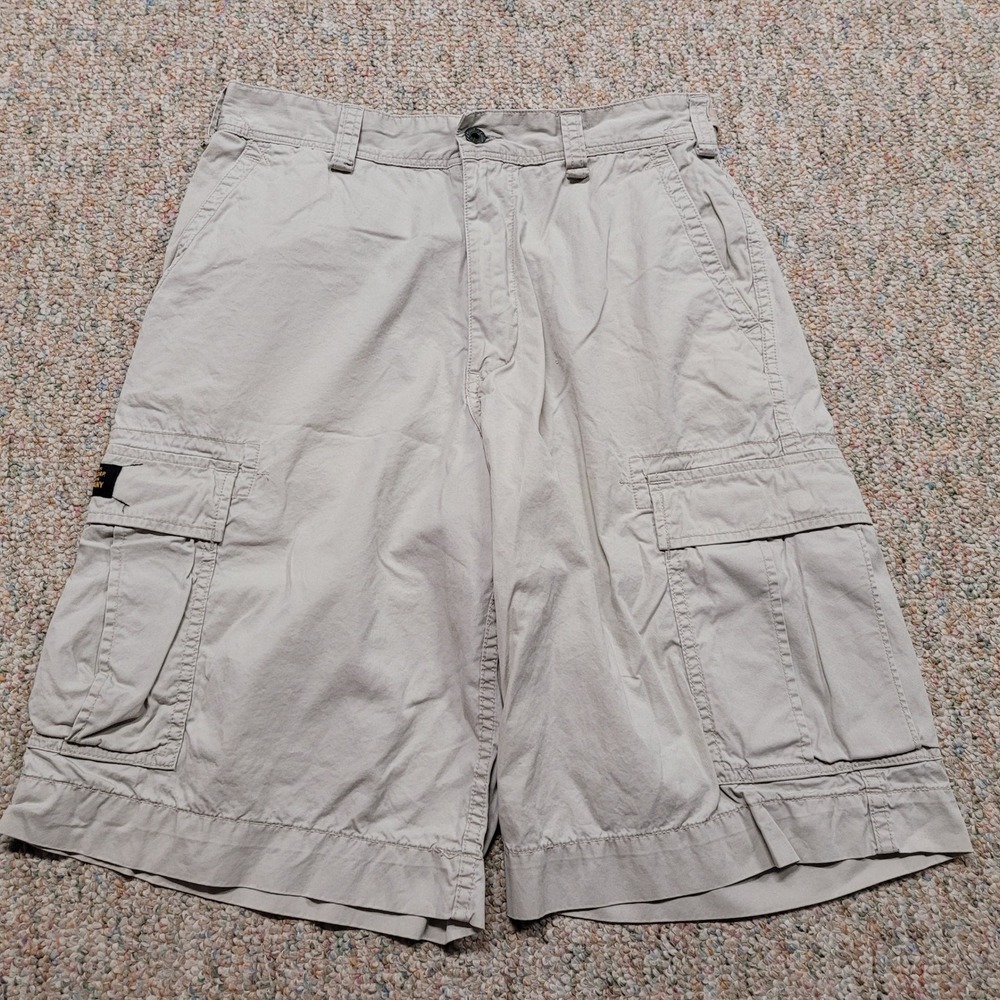 Polo Jeans Co Ralph Lauren Cargo Shorts Mens 31 Beige Military Surplus Khaki